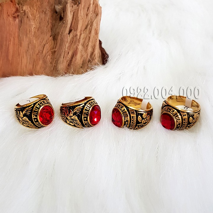 Nhẫn nam, nhẫn mỹ inox khắc hình đại bàng.