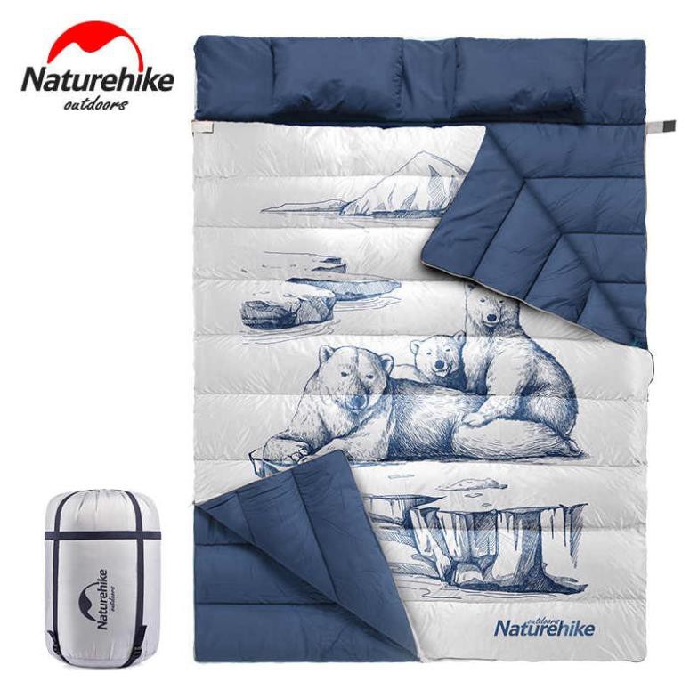 Túi ngủ đôi kèm gối NatureHike NH19S016-D