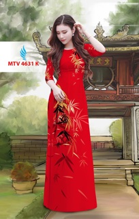 Vải áo dài lá trúc
