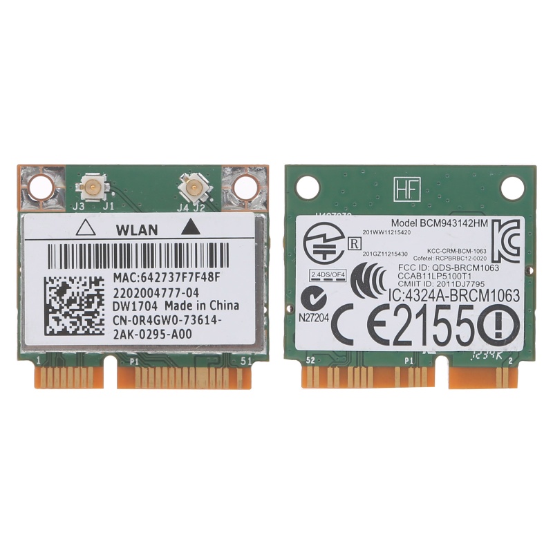 Ba Lô Không Dây BCM Hai Mua Hàng Không Dây943142Card Wifi WLAN Mini HM DW1704 BT4.0 Cho Thẻ Mạng Wifi 5323 7720