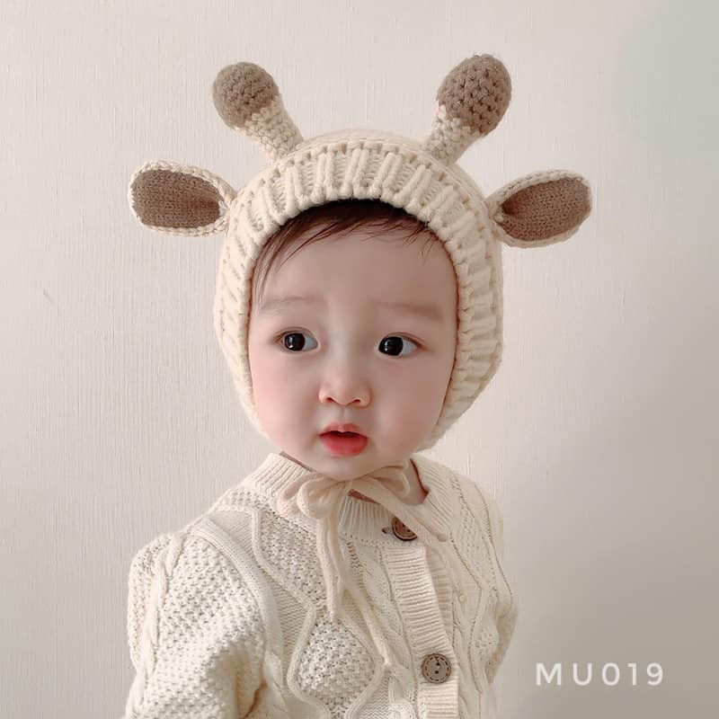 Mũ len nai ấm áp cho bé - MU019