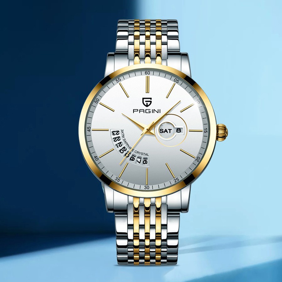 Đồng Hồ Nam PAGINI ITALIA DESIGN PA8322 Dây Thép Không Gỉ Cao Cấp