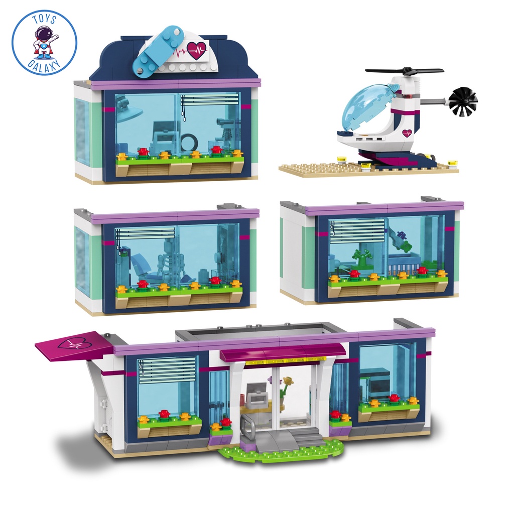 Đồ Chơi Lắp Ráp Mô Hình Bệnh Viện Cấp Cứu Thành Phố Nhân Ái / Đồ Chơi Trí Tuệ / Đồ Chơi Bé Gái SX3028