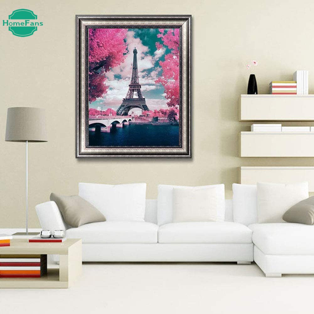 Set tranh đính đá tự làm nhiều màu sắc 30x40cm