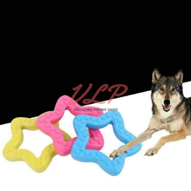 ĐỒ CHƠI GẶM CAO SU TỰ NHIÊN CHO THÚ CƯNG HÌNH NGÔI SAO