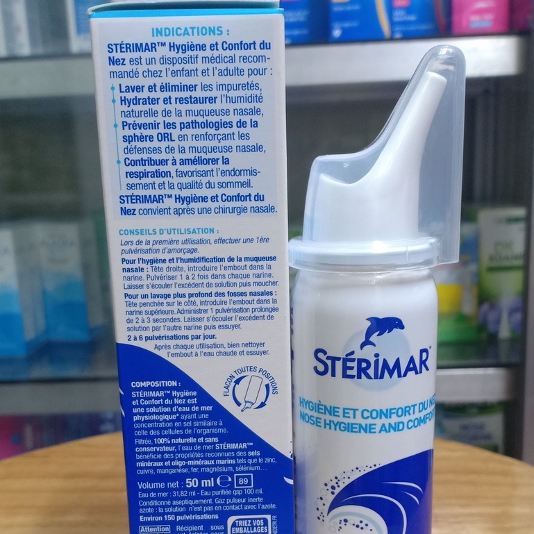 Xịt mũi cá heo Sterimar Baby cho bé từ 0-3 tuổi