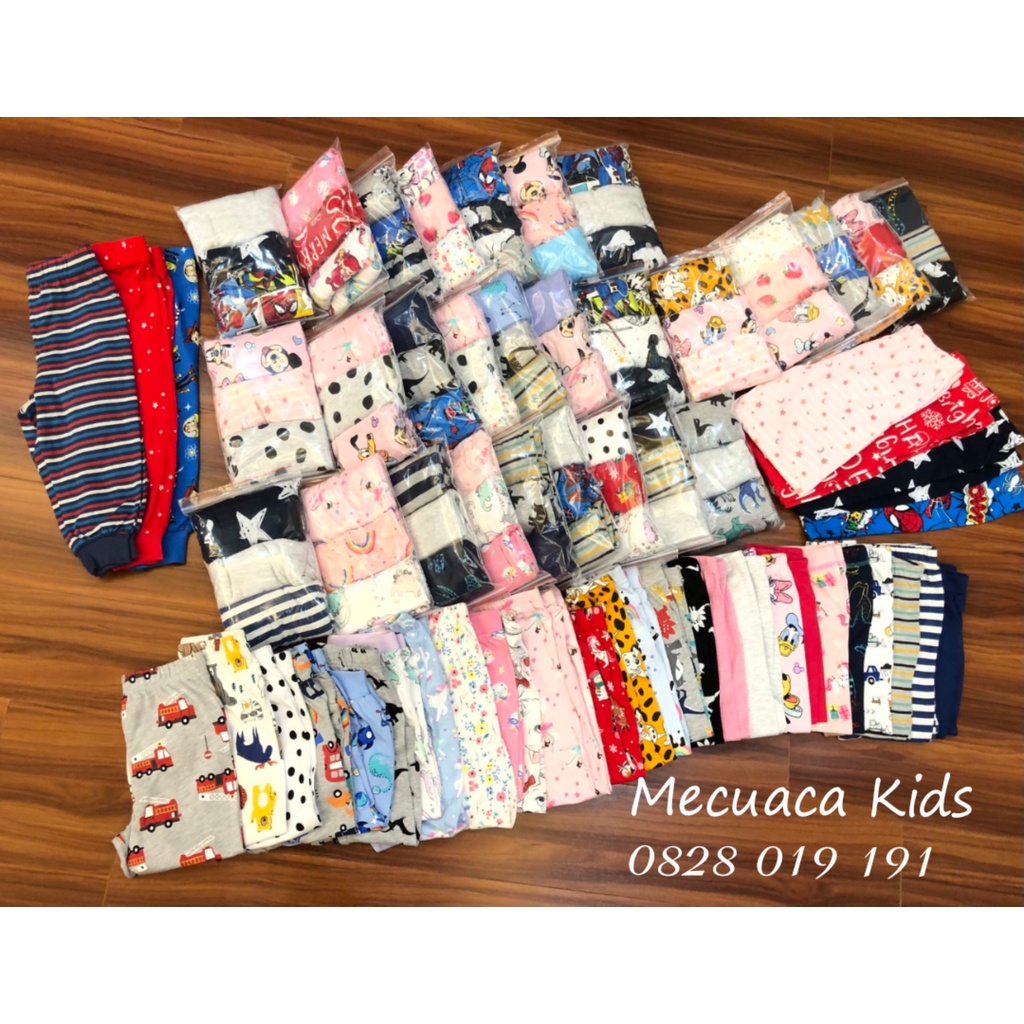 [6m-6y][CHỌN MẪU]  SET 3 quần dài cotton thu đông nhiều mẫu cho bé trai bé gái Matalan xuất dư xịn