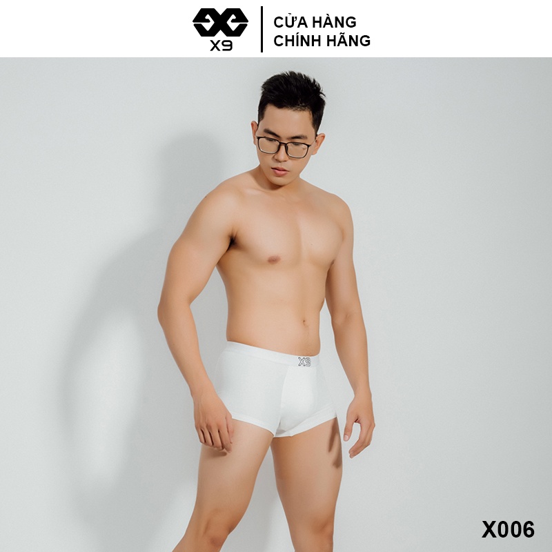 Combo 3 Quần Lót Nam Boxer Trunk Kháng Khuẩn Cotton Co Giãn Thoáng Mát - Thương Hiệu X9 - X006