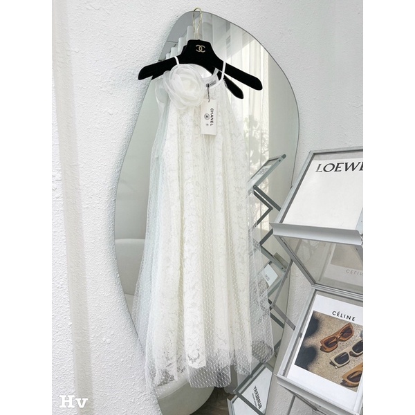 Váy xuông ren kèm hoa xinh xỉu đi chơi,dạo phố,đi biển