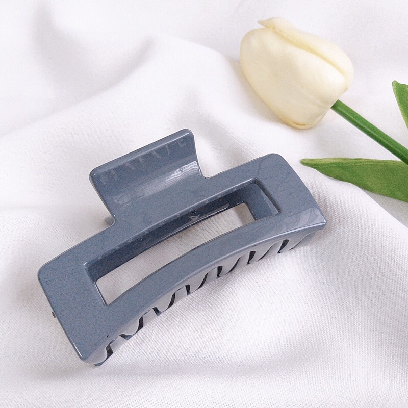 Kẹp Tóc Càng Cua Vuông Hàm Cá Mập Màu Kẹo Ngọt Hot Trend Kiểu Hàn Quốc