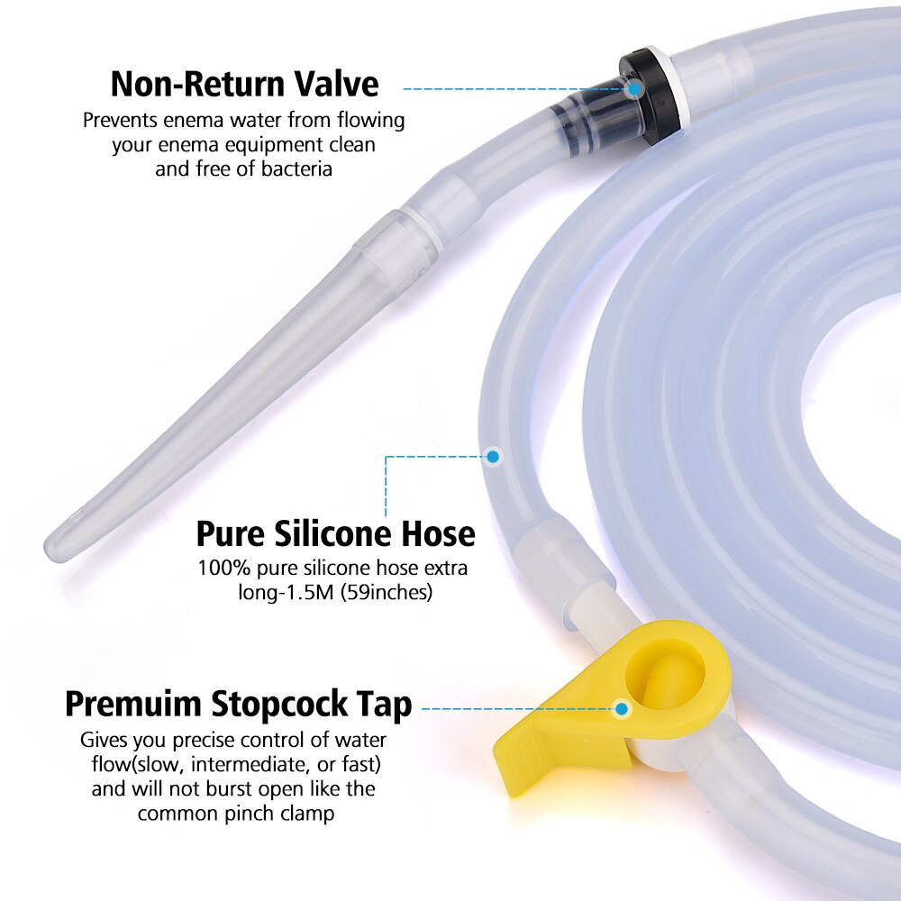 Bộ Dụng Cụ Thụt Tháo Đại Tràng, Thải Độc Đại Tràng, Túi Súc Ruột Hailicare Enema Bag Kit