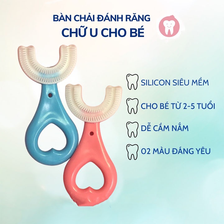 Bàn chải chữ U đánh răng thông minh cho bé