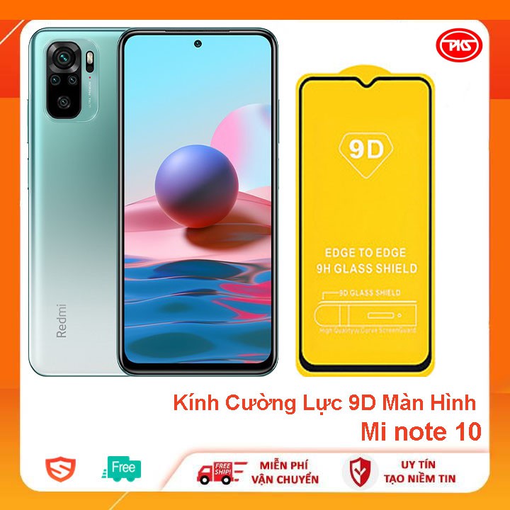 Kính Cường Lực 9D Full Màn Hình Xiaomi Redmi Note 10