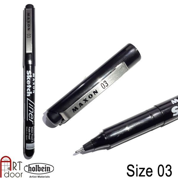 [ARTDOOR] Bút đi nét Đen MAXON Sketch Liner (kháng nước)