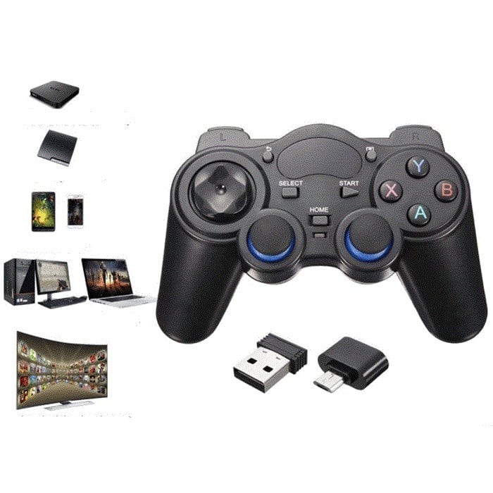 Tay cầm chơi game không dây 2.4Ghz Gamepad cho Android Box, TV Android, PC, chơi được hầu hết các game hỗ trợ tay cầm