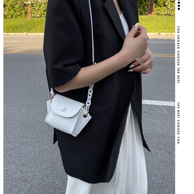 Túi Đeo Chéo Mini Hình Vuông Màu Trơn Kiểu Mới Thời Trang Mùa Hè NB00092 2022