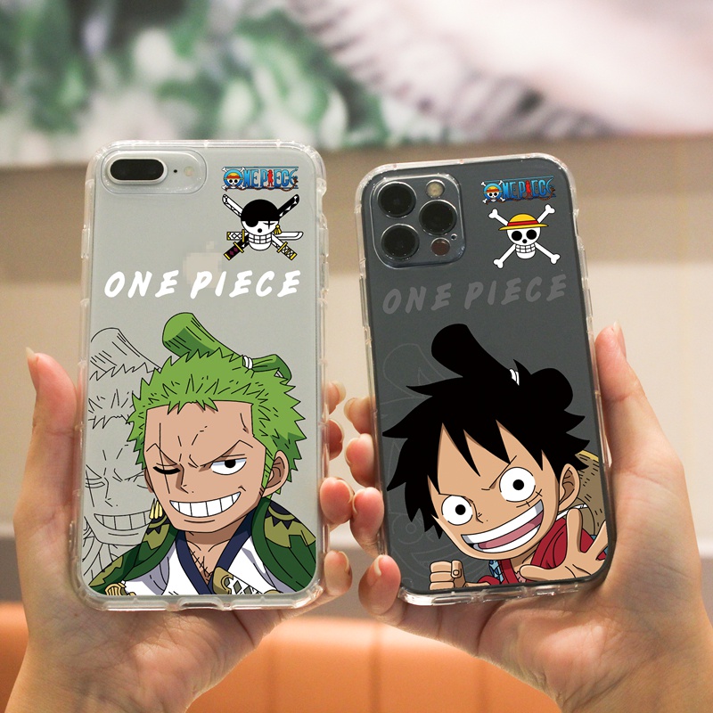 Ốp lưng iphone Ốp điện thoại Suntaiho bằng TPU họa tiết One Piece khung vuông cho IPhone 13 12 11 Pro Max X Xs Max XR 8 7 6 6S Plus
