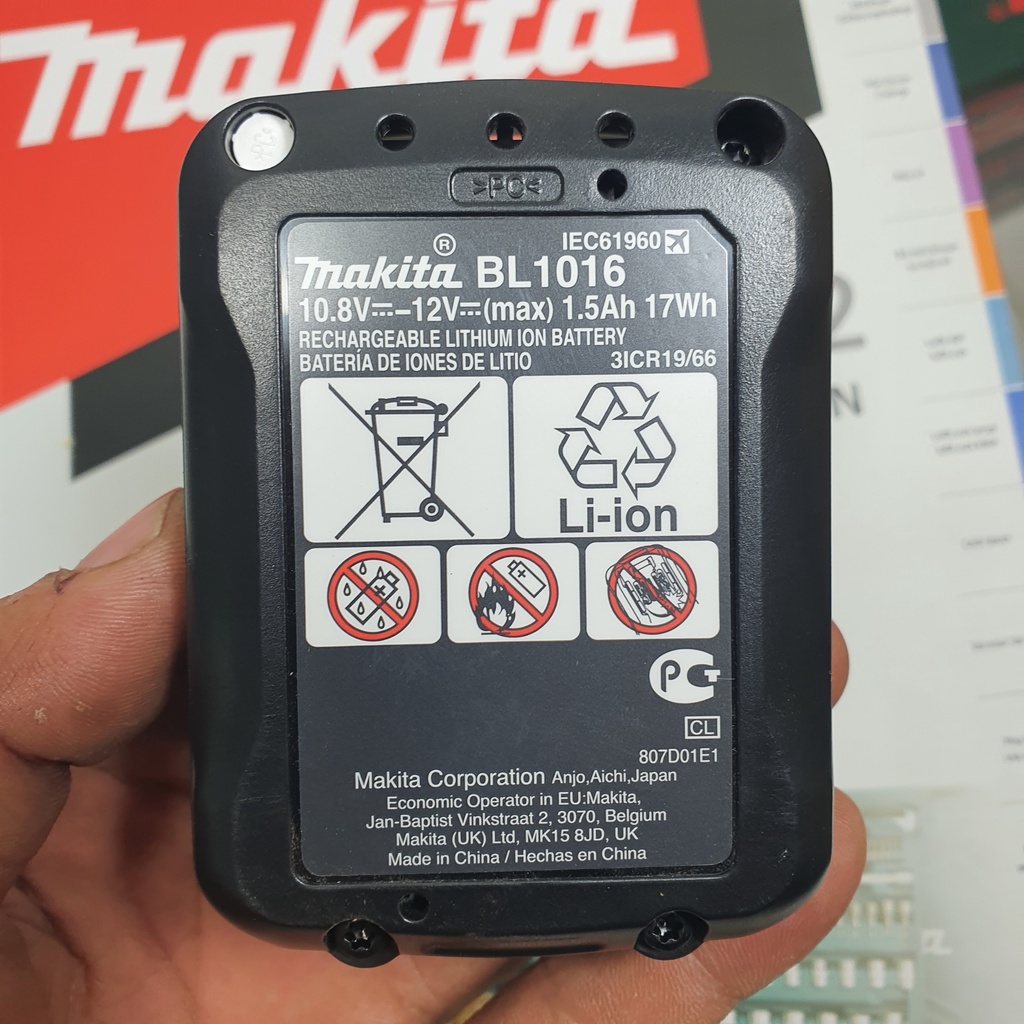 Pin Makita Lithium-ion 12V Max-1.5Ah BL101