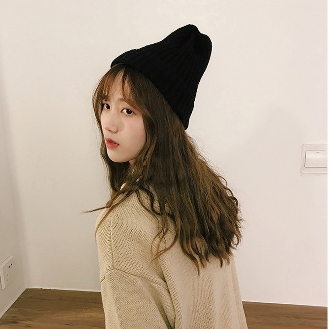 Mũ len sơi to cao cấp vintage trend đông 2021