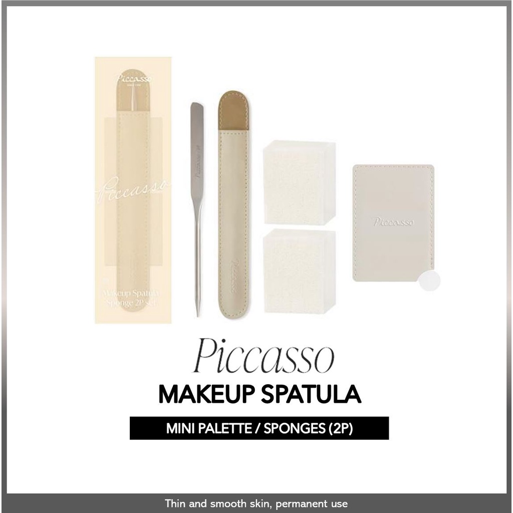 [NEW/ READY TO SHIP] PICCASSO SPATULA/MAKEUP SPATULA (mini mixing palette/ sponges)