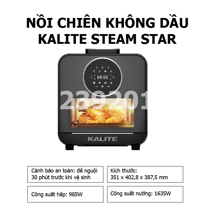 Nồi chiên không dầu Kalite Steam Star