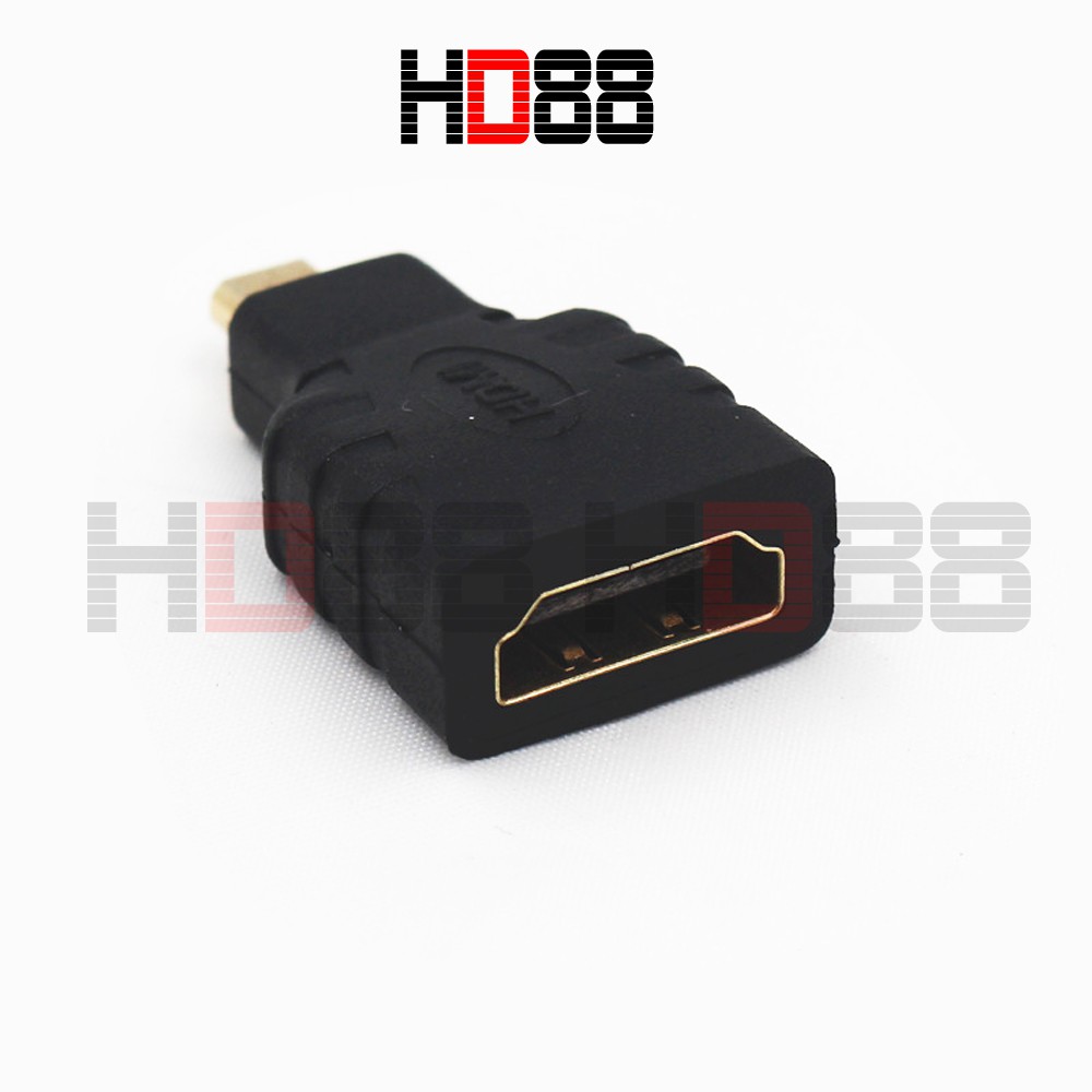 Rắc chuyển HDMI cho Raspberry pi4, Rắc Chuyển cổng Micro sang HDMI - Micro to HDMI - HD88