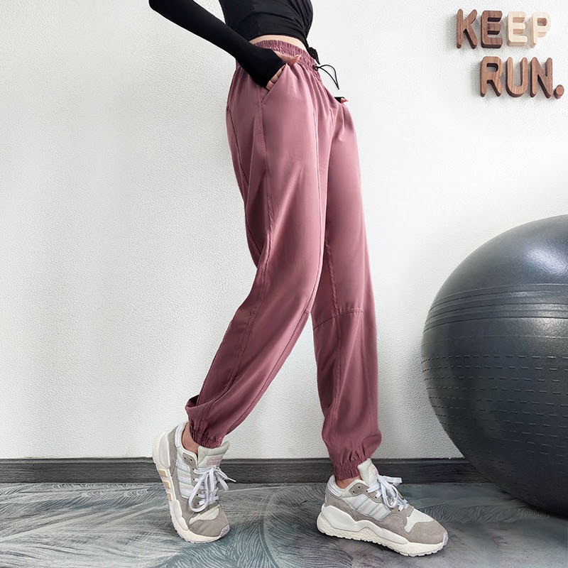 Quần Jogger tập gym nữ bo ống có Túi vải xốp nhẹ cho nữ tập thể thao 𝐆𝐘𝐌𝐒𝐓𝐎𝐑𝐄 2050