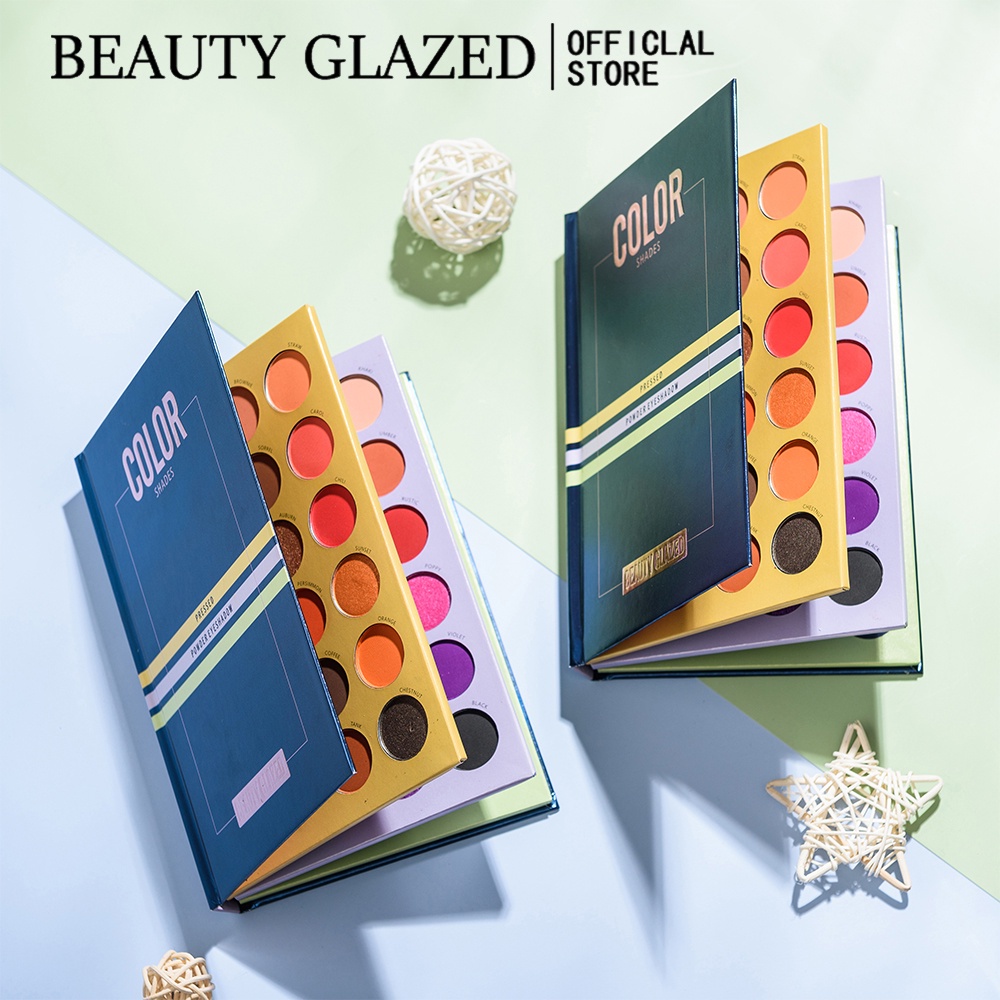 Bảng Phấn Mắt beauty glazed 72 màu phấn mắt không thấm nước mờ cuốn sách