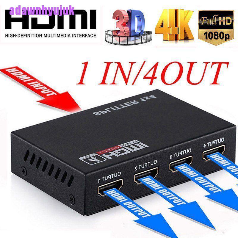 Bộ Chia 4 Cổng Hdmi 1x4 V1.4 3d 1080p 1 Cổng Vào 4 Cổng Ra