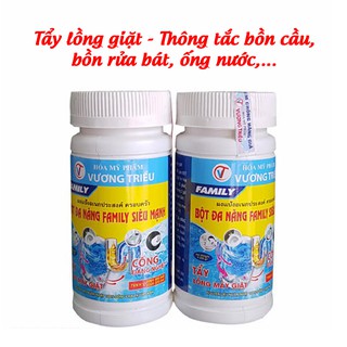 Tẩy lồng giặt , thông tắc cống , bồn cầu , bồn rửa bát...