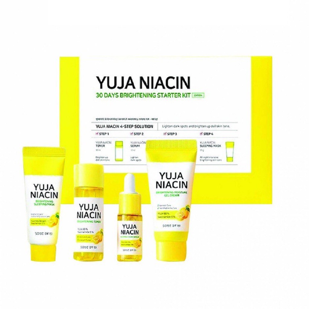 Bộ Sản Phẩm Dưỡng Sáng Da Some By Mi Yuja Niacin 30 Days Brightening Solution 4-Step Kit-Edition