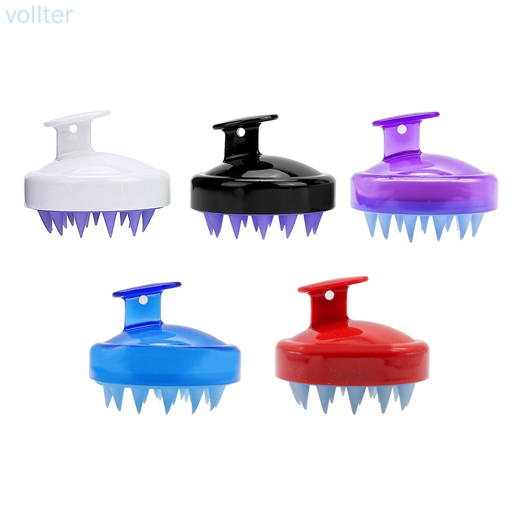 (Hàng Mới Về) Bàn Chải Silicone Cầm Tay Mát Xa Da Đầu Tiện Dụng