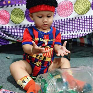 Nón len tóc giả cho bé trai