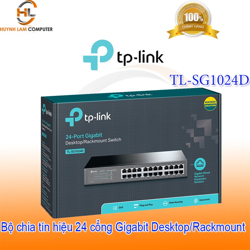 Bộ chia mạng TPLink TL-SG1024D 24 cổng RJ45 Gigabit - FPT phân phối
