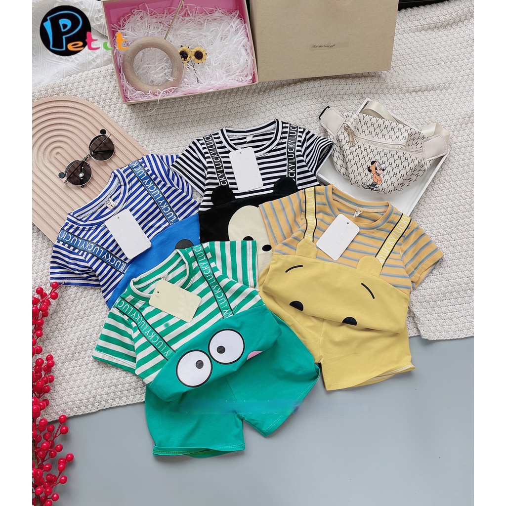 BỘ THUN SORT SỌC CARTOON BÉ TRAI