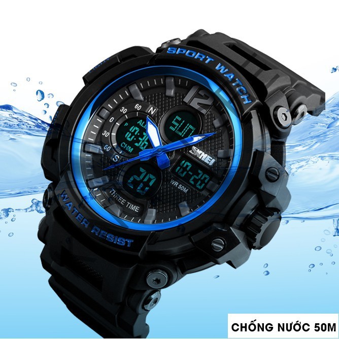 Đồng hồ nam thể thao SKMEI DH035 cao cấp 2 máy đa chức năng chống nước chống sốc -KING STORE | BigBuy360 - bigbuy360.vn