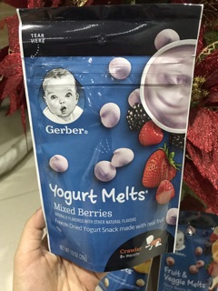 SỮA CHUA KHÔ CHO BÉ GERBER MỸ