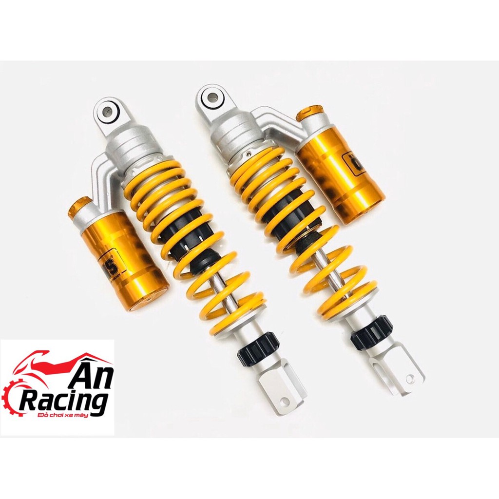 Phuộc Ohlins bình dầu vàng gắn xe air blade