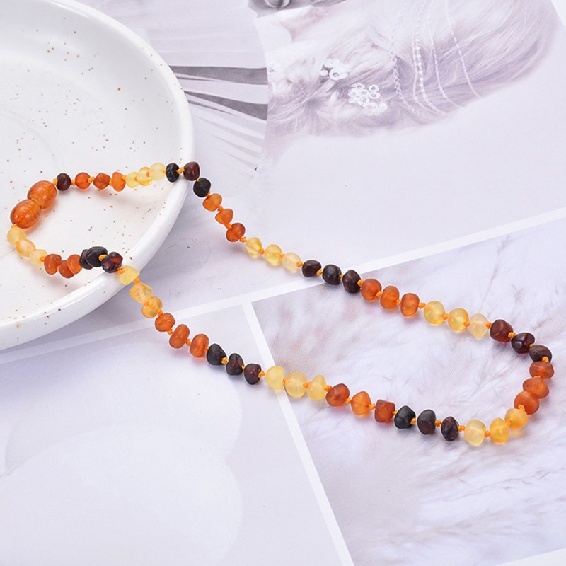 vòng cổ Chuỗi Hạt Hổ Phách Cho Bé