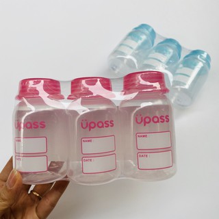 Bộ 3 bình trữ sữa có nắp đậy 125ml hàng Thái Lan