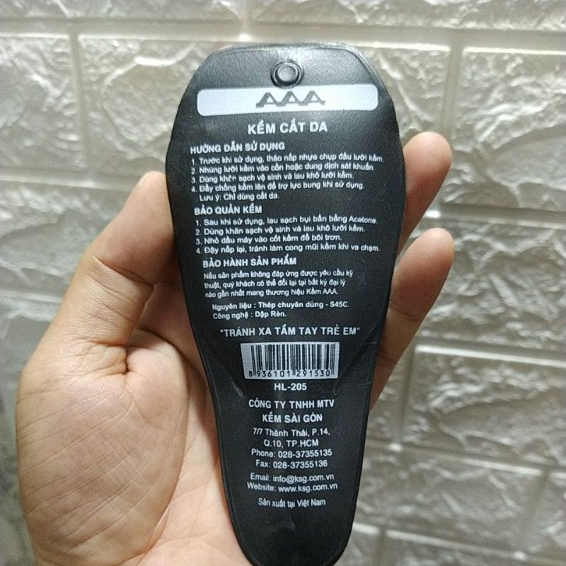 Kìm nhặt da AAA HL205, kềm cắt da hl205 aaa