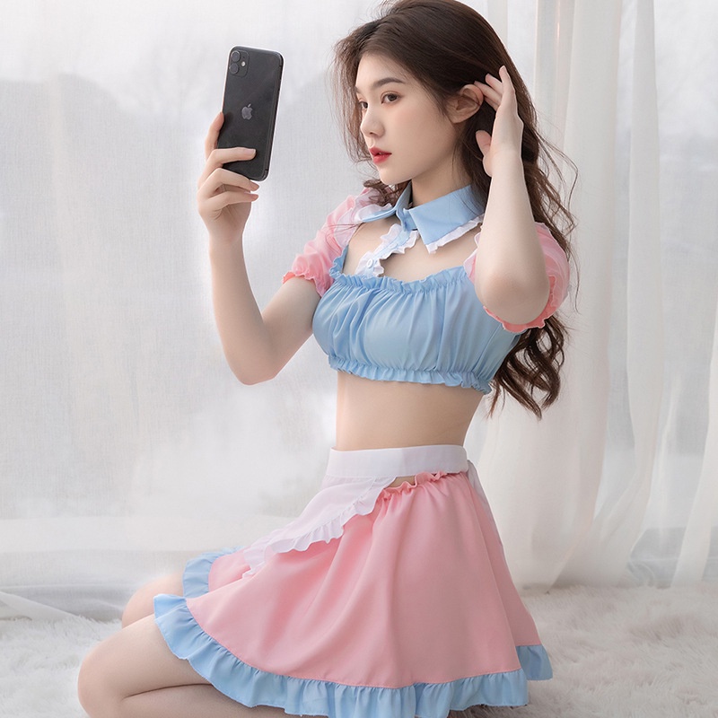 Set Đồ Ngủ Cosplay Cô Hầu Gái Dễ Thương Quyến Rũ Hàng Cao Cấp CP27 CICI BONITA HCM