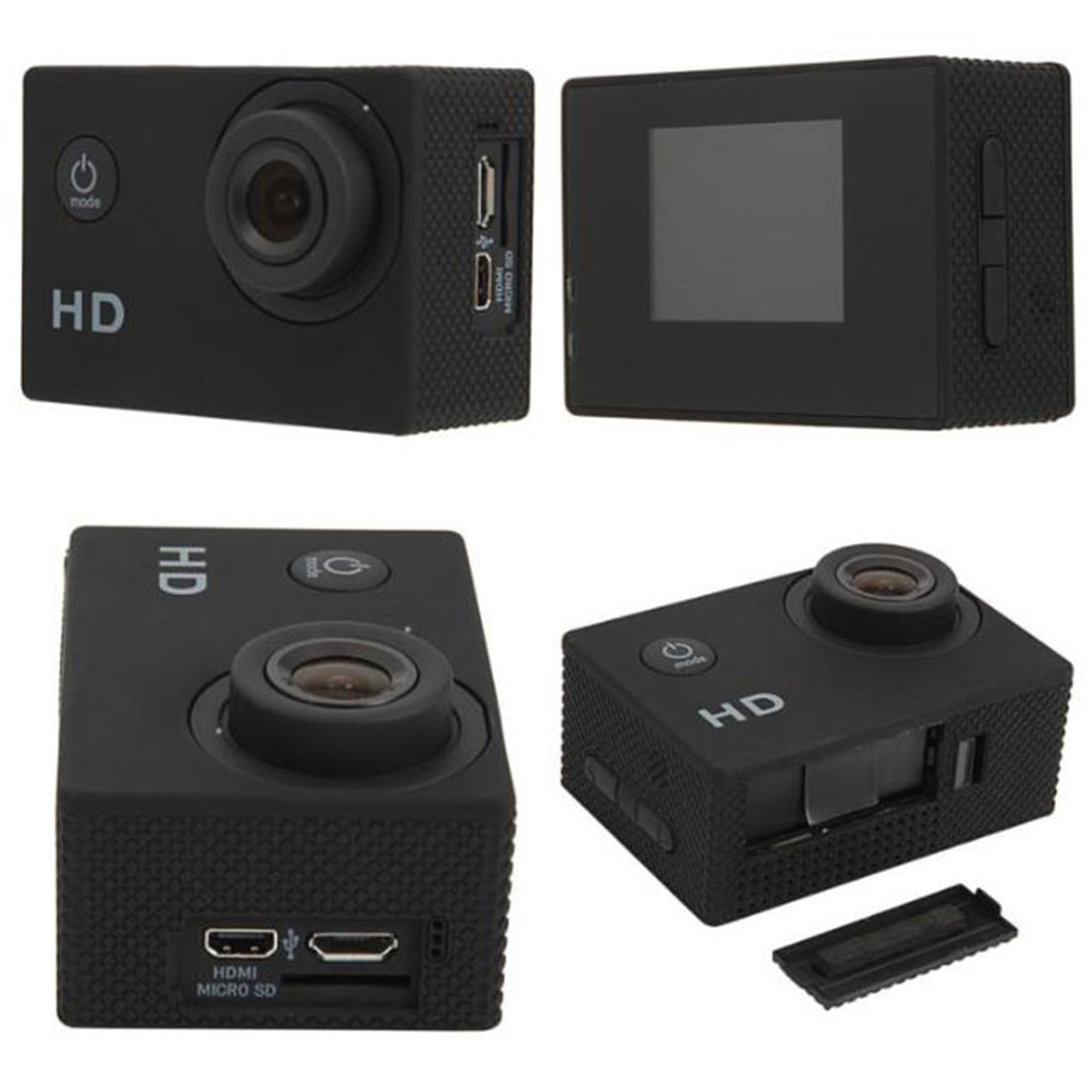 Camera Hành Trình Ultra Hd 4k 30fps Wifi 2.0-inch 170d Gắn Mũ Bảo Hiểm Chống Thấm Nước