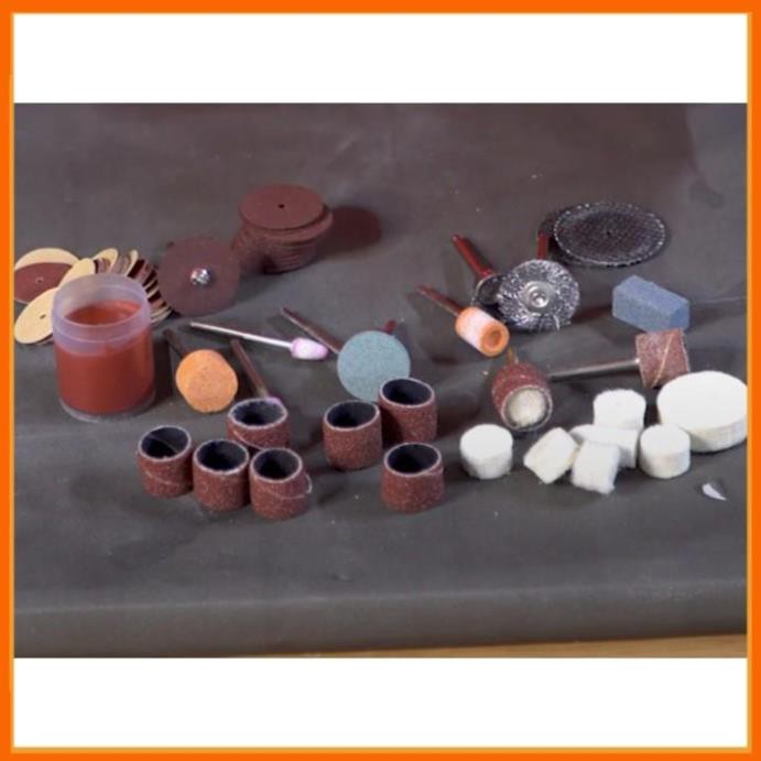 Bộ Chà Lu 105 Món - Bộ phụ kiện chuyên dụng cho những loại máy mài khắc mini để khoan, mài, khắc, đánh bóng sản phẩm