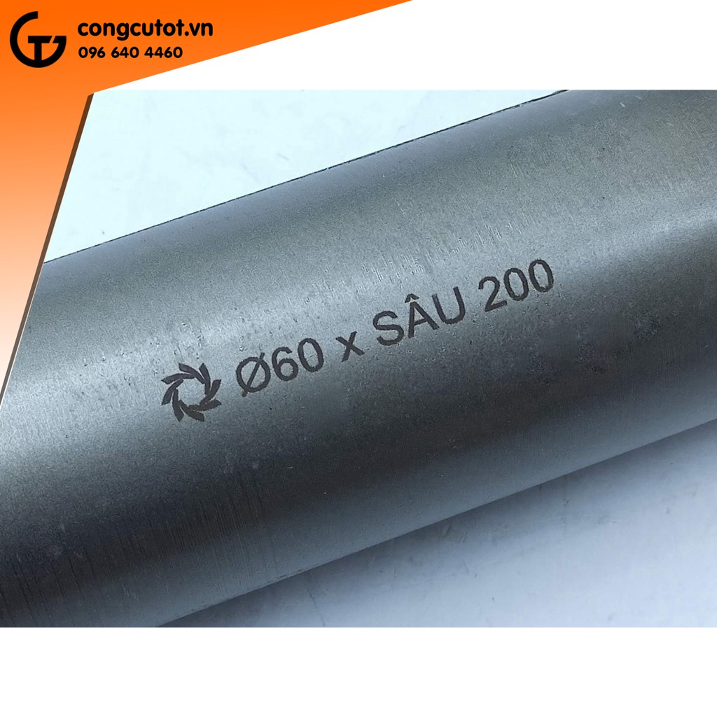 Mũi khoét tường đuôi gài Thắng Lợi Φ60 sâu 200mm