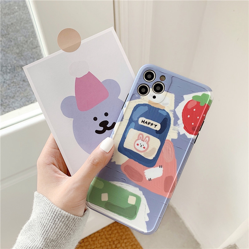 Ốp iphone - Ốp lưng imd new Thỏ happy 6/6s/6plus/6splus/7/8/7plus/8plus/x/xs/xsmax/11/11promax-Awifi Case | BigBuy360 - bigbuy360.vn