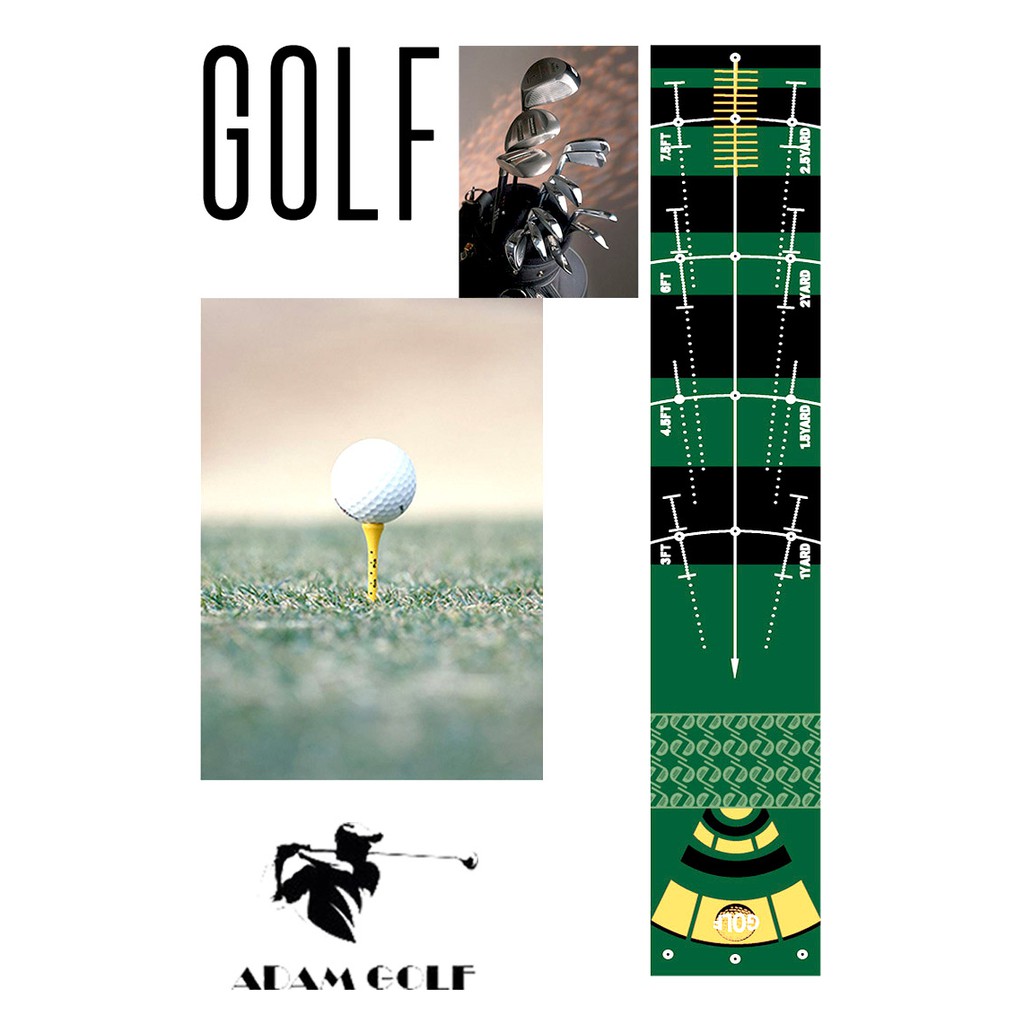 Bảo hành 1 năm - loại 1 - Thảm putt cải thiện kỹ năng đọc line trên sân cho người chơi Golf
