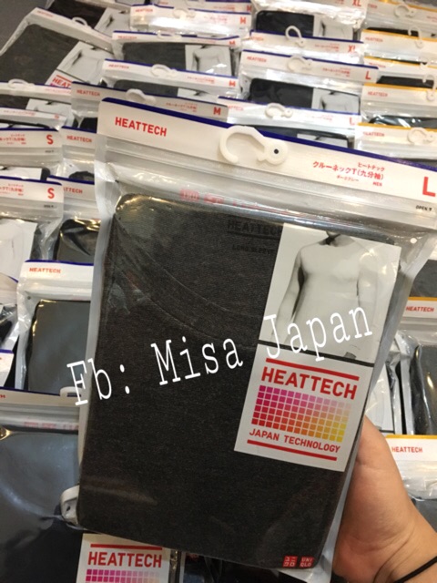Áo giữ nhiệt nam Heattech/ Extra Heattech cổ tròn