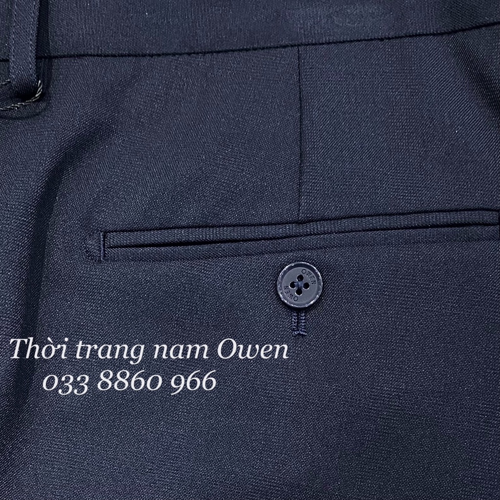 OWEN - Quần âu nam Owen dáng ôm TRENDY trẻ trung 100% Nano màu xanh navy 22440 - quần tây Owen