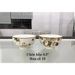 Tô chén dĩa sứ hoa